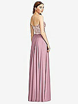 Rear View Thumbnail - Dusty Pink & Cameo Studio Design Bridesmaid Dress 4529