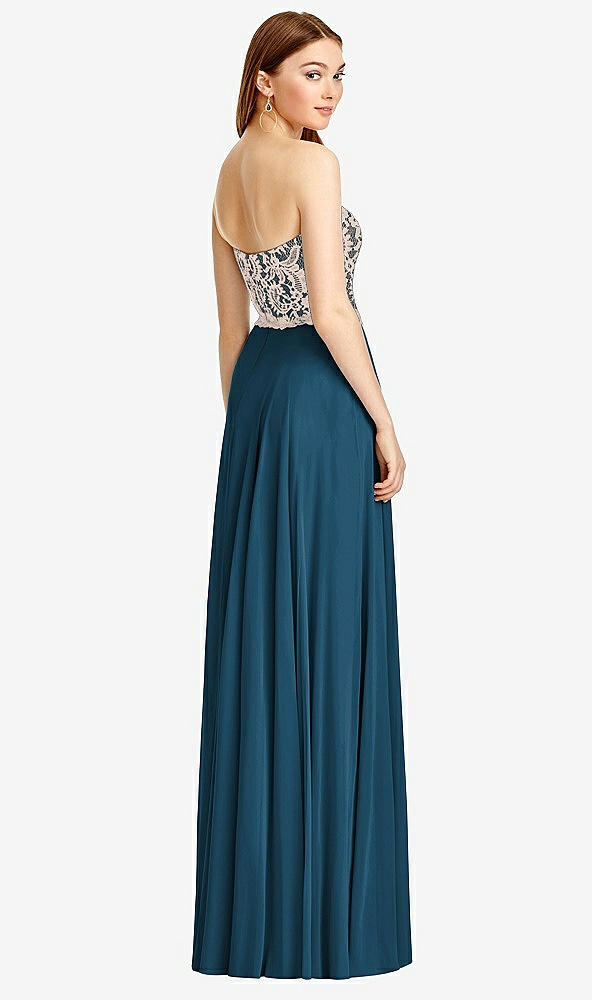 Back View - Atlantic Blue & Cameo Studio Design Bridesmaid Dress 4529