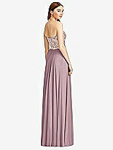 Rear View Thumbnail - Dusty Rose & Cameo Studio Design Bridesmaid Dress 4529