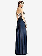 Rear View Thumbnail - Midnight Navy & Cameo Studio Design Bridesmaid Dress 4529