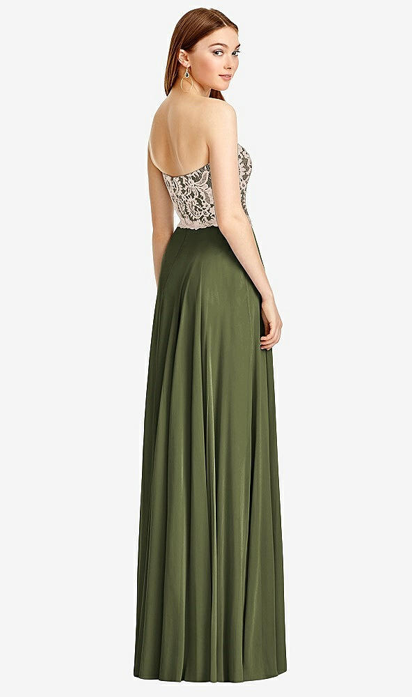 Back View - Olive Green & Cameo Studio Design Bridesmaid Dress 4529