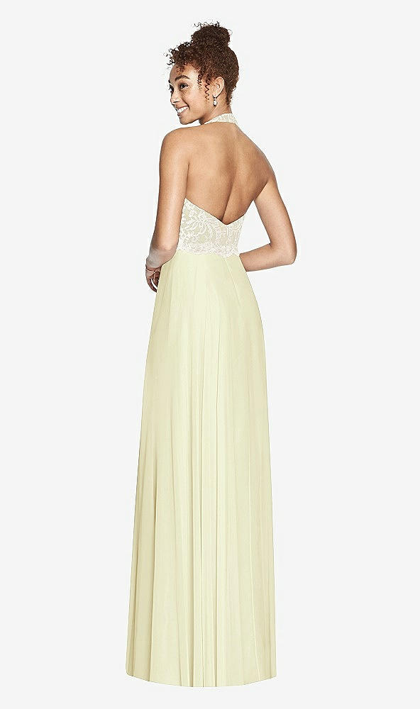 Back View - Butter Yellow & Ivory Studio Design Bridesmaid Dress 4530