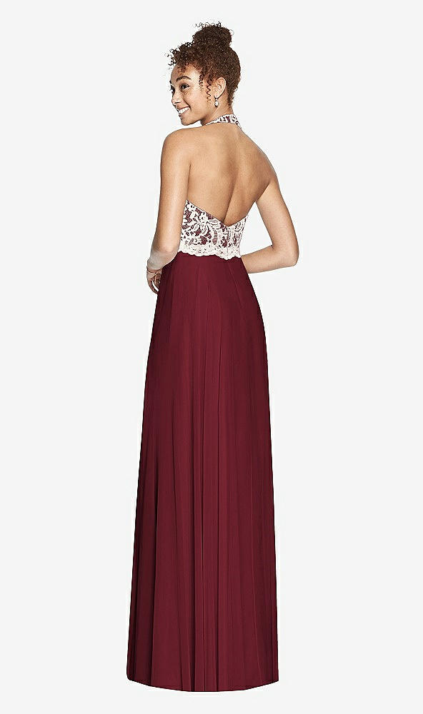 Back View - Cabernet & Ivory Studio Design Bridesmaid Dress 4530