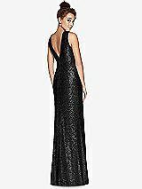 Rear View Thumbnail - Black Bella Bridesmaids Dress BB114