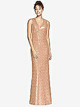 Front View Thumbnail - Copper Rose Bella Bridesmaids Dress BB114