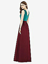 Rear View Thumbnail - Cabernet & Jade Alfred Sung Bridesmaid Dress D752