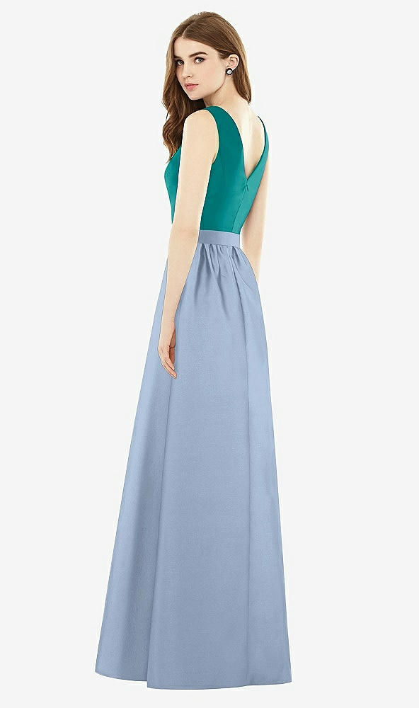 Back View - Cloudy & Jade Alfred Sung Bridesmaid Dress D752