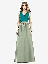 Front View Thumbnail - Sage & Jade Alfred Sung Bridesmaid Dress D752