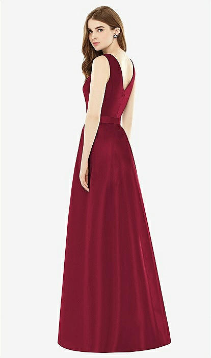 green emerald velvet dress Alfred Sung 