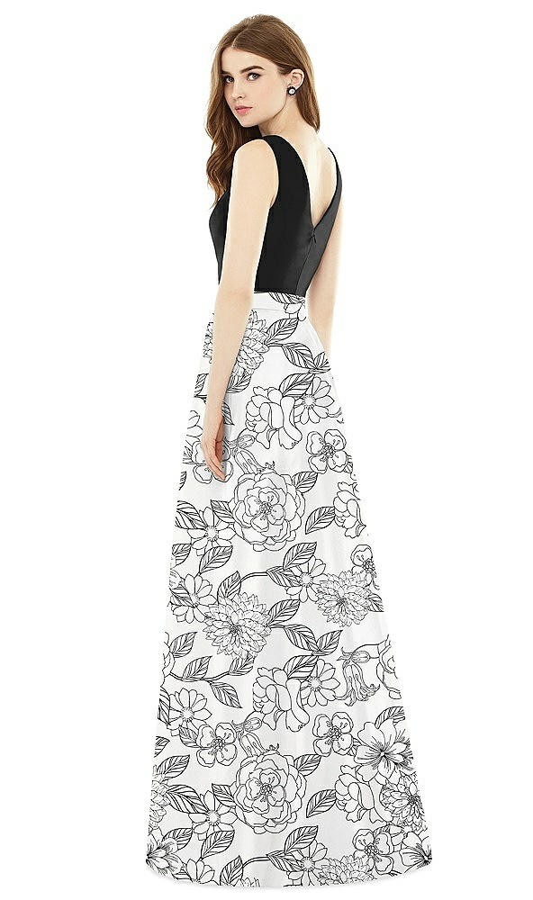 Back View - Botanica Alfred Sung Bridesmaid Dress D753CP