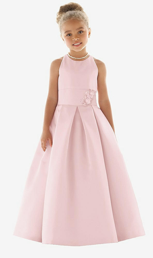 Front View - Ballet Pink Flower Girl Dress FL4059