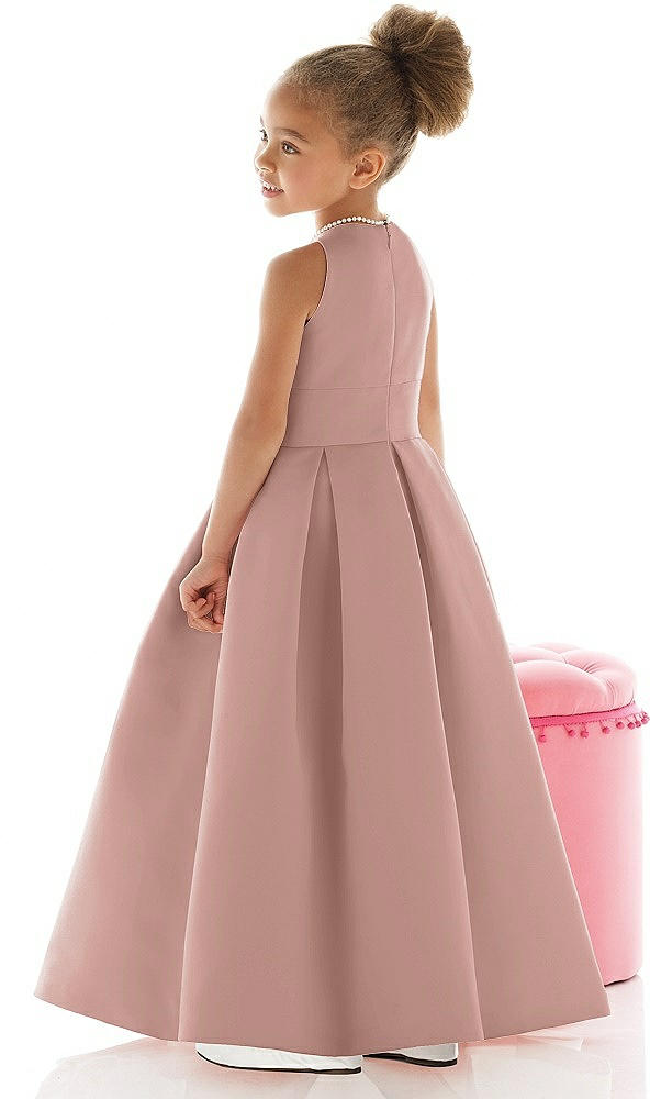 Back View - Neu Nude Flower Girl Dress FL4059