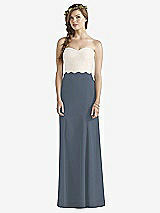 Front View Thumbnail - Silverstone & Ivory Social Bridesmaids Dress 8191