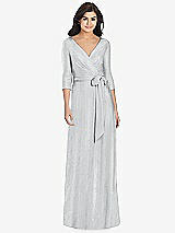 Front View Thumbnail - Silver Dessy Collection Bridesmaid Dress 3028