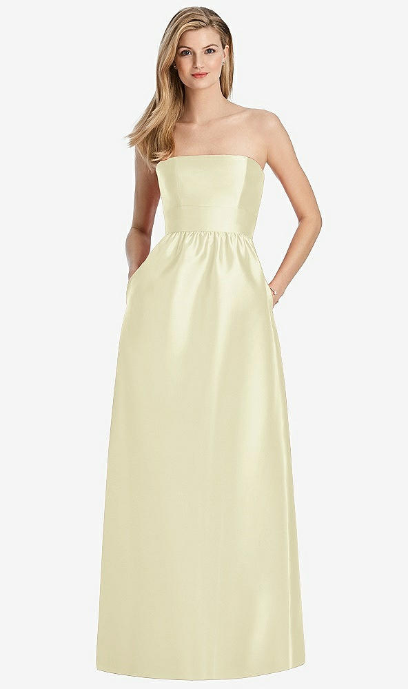 Back View - Butter Yellow Lela Rose Bridesmaid Dress LR248
