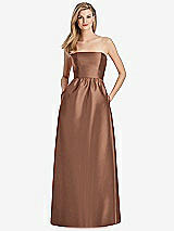 Rear View Thumbnail - Cognac Lela Rose Bridesmaid Dress LR248