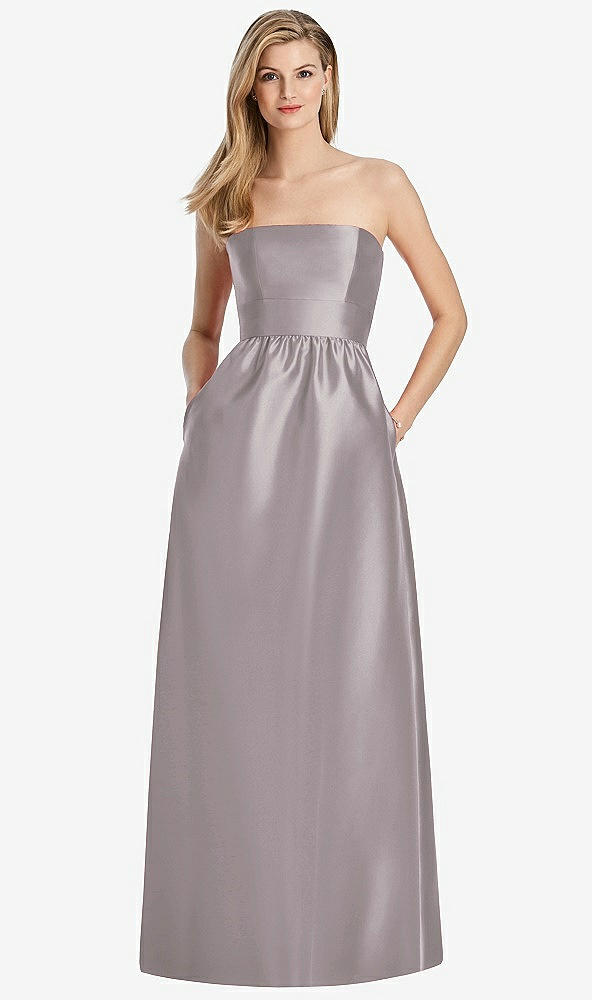 Back View - Cashmere Gray Lela Rose Bridesmaid Dress LR248