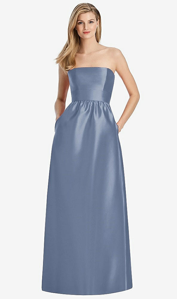 Back View - Larkspur Blue Lela Rose Bridesmaid Dress LR248