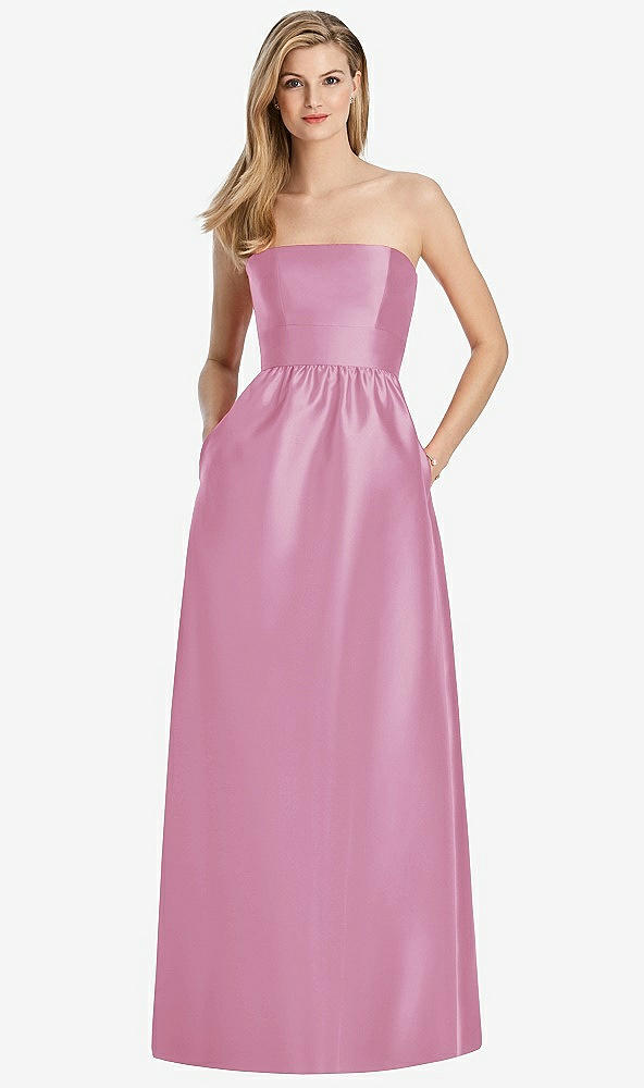 Back View - Powder Pink Lela Rose Bridesmaid Dress LR248