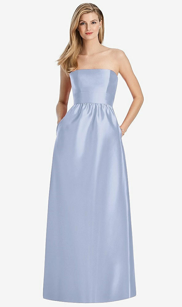 Back View - Sky Blue Lela Rose Bridesmaid Dress LR248