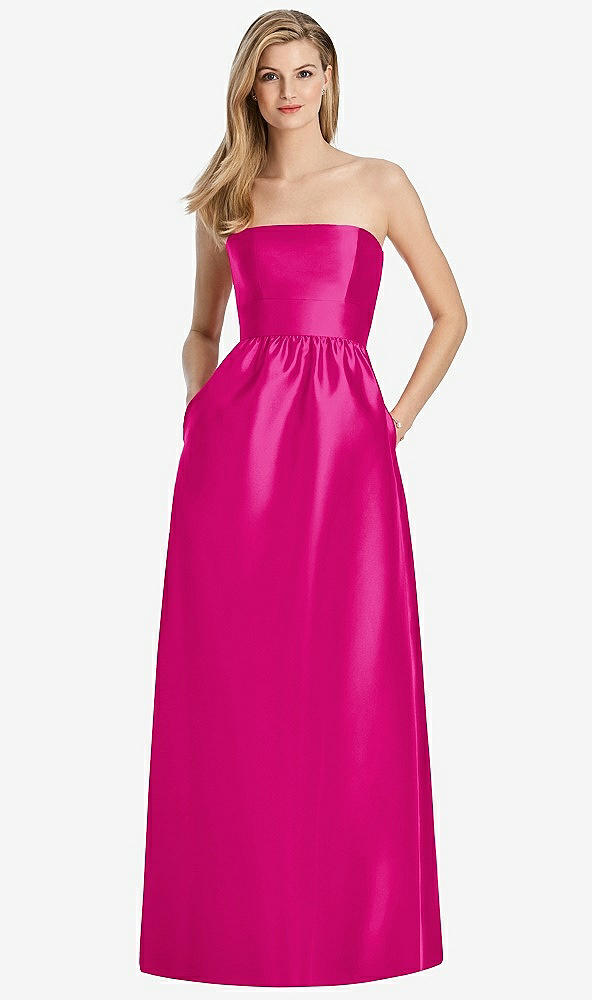 Back View - Think Pink Lela Rose Bridesmaid Dress LR248