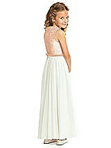 Rear View Thumbnail - Copper Rose Flower Girl Dress FL4061