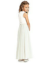 Rear View Thumbnail - Ivory Flower Girl Dress FL4061