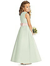 Rear View Thumbnail - Mint Green & Blush Flower Girl Dress FL4062
