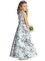 Rear View Thumbnail - Cottage Rose Larkspur Flower Girl Dress FL4062FP