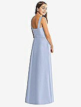 Rear View Thumbnail - Sky Blue Alfred Sung Junior Bridesmaid Style JR544