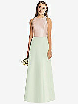 Rear View Thumbnail - Mint Green & Cameo Alfred Sung Junior Bridesmaid Style JR545