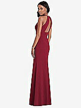 Rear View Thumbnail - Burgundy After Six Bridesmaid Dress 6798