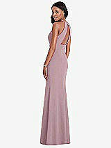 Rear View Thumbnail - Dusty Rose After Six Bridesmaid Dress 6798