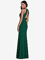 Rear View Thumbnail - Hunter Green After Six Bridesmaid Dress 6798