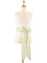 Front View Thumbnail - Butter Yellow Satin Twill Flower Girl Sash