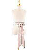 Front View Thumbnail - Blush Satin Twill Flower Girl Sash