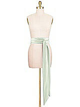 Front View Thumbnail - Mint Green Satin Twill Wedding Sash