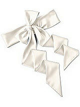 Rear View Thumbnail - Ivory Satin Twill Wedding Sash