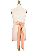 Alt View 1 Thumbnail - Portofino Orange Satin Twill Wedding Sash