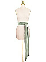 Front View Thumbnail - Sage Satin Twill Wedding Sash