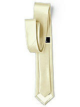 Side View Thumbnail - Butter Yellow Yarn-Dyed Modern Tie by After Six