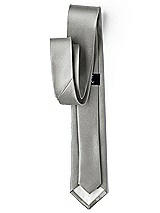 Side View Thumbnail - Chelsea Gray Yarn-Dyed Modern Tie by After Six