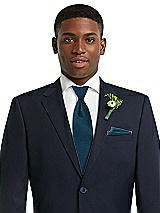 Alt View 3 Thumbnail - Atlantic Blue Yarn-Dyed Modern Tie by After Six