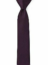 Rear View Thumbnail - Aubergine Yarn-Dyed Modern Tie by After Six