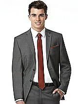 Alt View 4 Thumbnail - Auburn Moon Yarn-Dyed Modern Tie by After Six