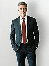 Front View Thumbnail - Auburn Moon Yarn-Dyed Modern Tie by After Six