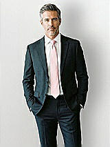 Front View Thumbnail - Ballet Pink Yarn-Dyed Modern Tie by After Six