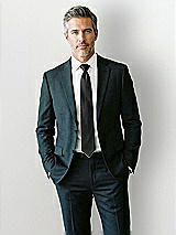 Front View Thumbnail - Black Yarn-Dyed Modern Tie by After Six