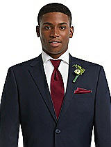 Alt View 3 Thumbnail - Burgundy Yarn-Dyed Modern Tie by After Six