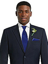 Alt View 3 Thumbnail - Cobalt Blue Yarn-Dyed Modern Tie by After Six